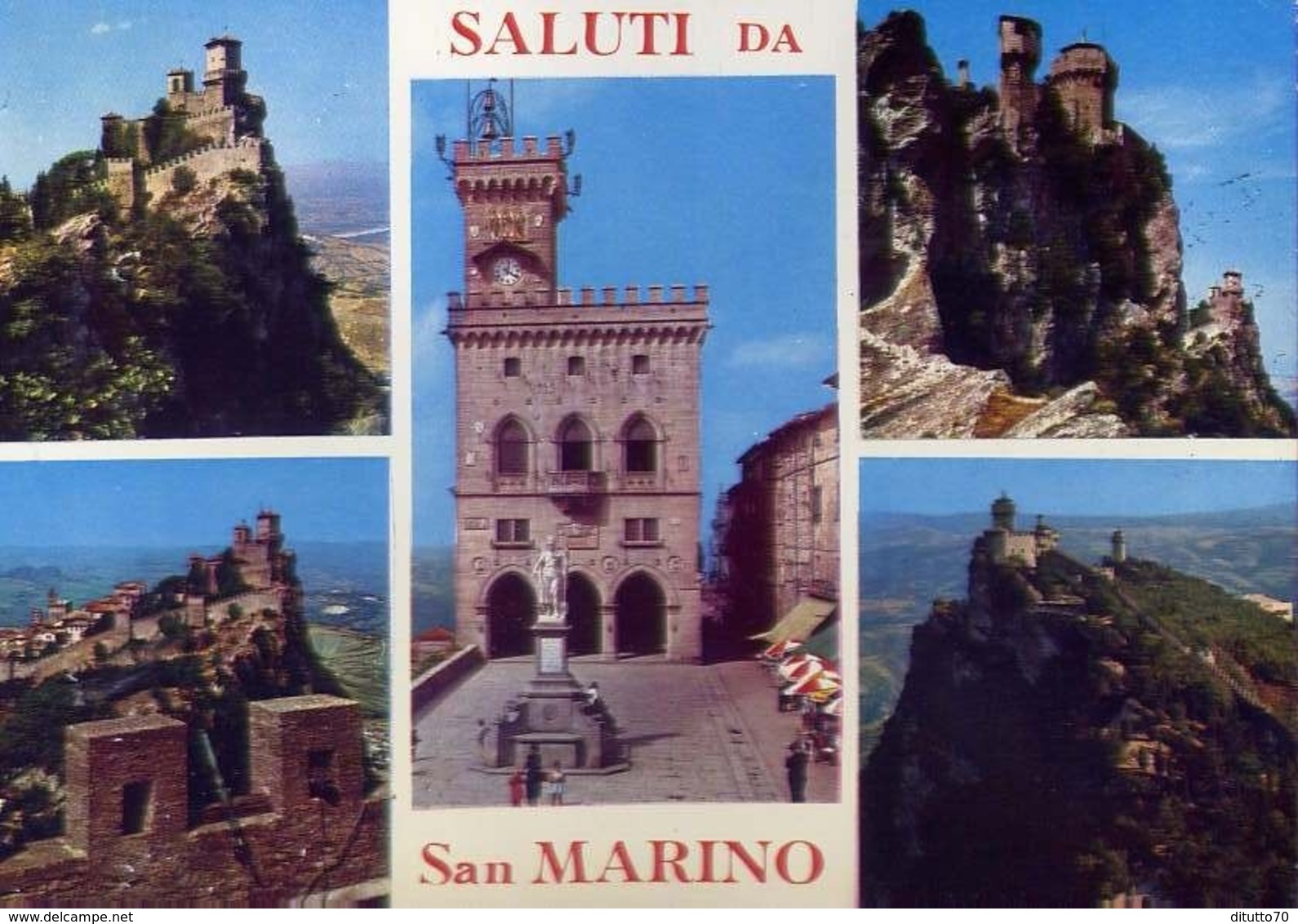 Saluti Da San Marino - Formato Grande Viaggiata Mancante Di Affrancatura – E 13 - Altri & Non Classificati