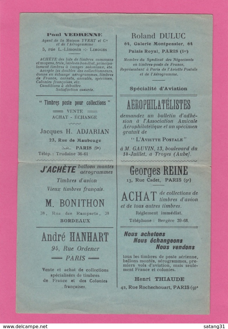 L'AEROGRAMME,JOURNAL MENSUEL AEROPHILATELIQUE,BEAUVAIS(OISE). - Lettres & Documents