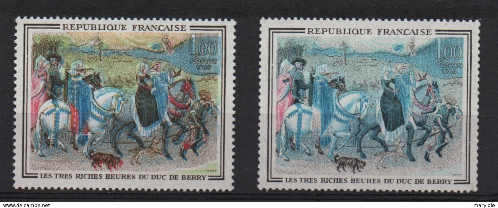 VARIETE  -  1965  -  DUC  De  BERRY  N° 1457 A ** Et  1457 D **. - Nuevos