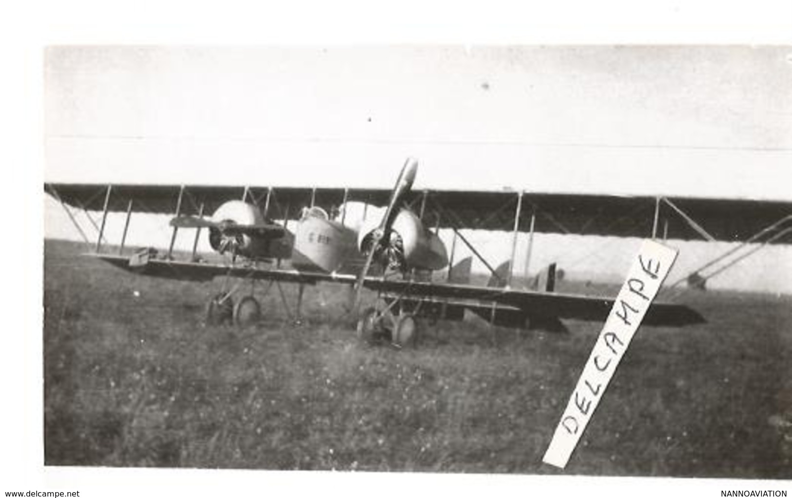 PHOTO AVION CAUDRON G4 C2121  C51 MALZEVILLE IX-1916      12X8CM - Aviazione