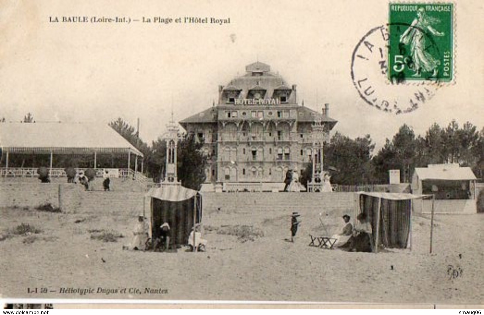 44 - LA BAULE - LA PLAGE ET L'HÔTEL ROYAL - La Baule-Escoublac