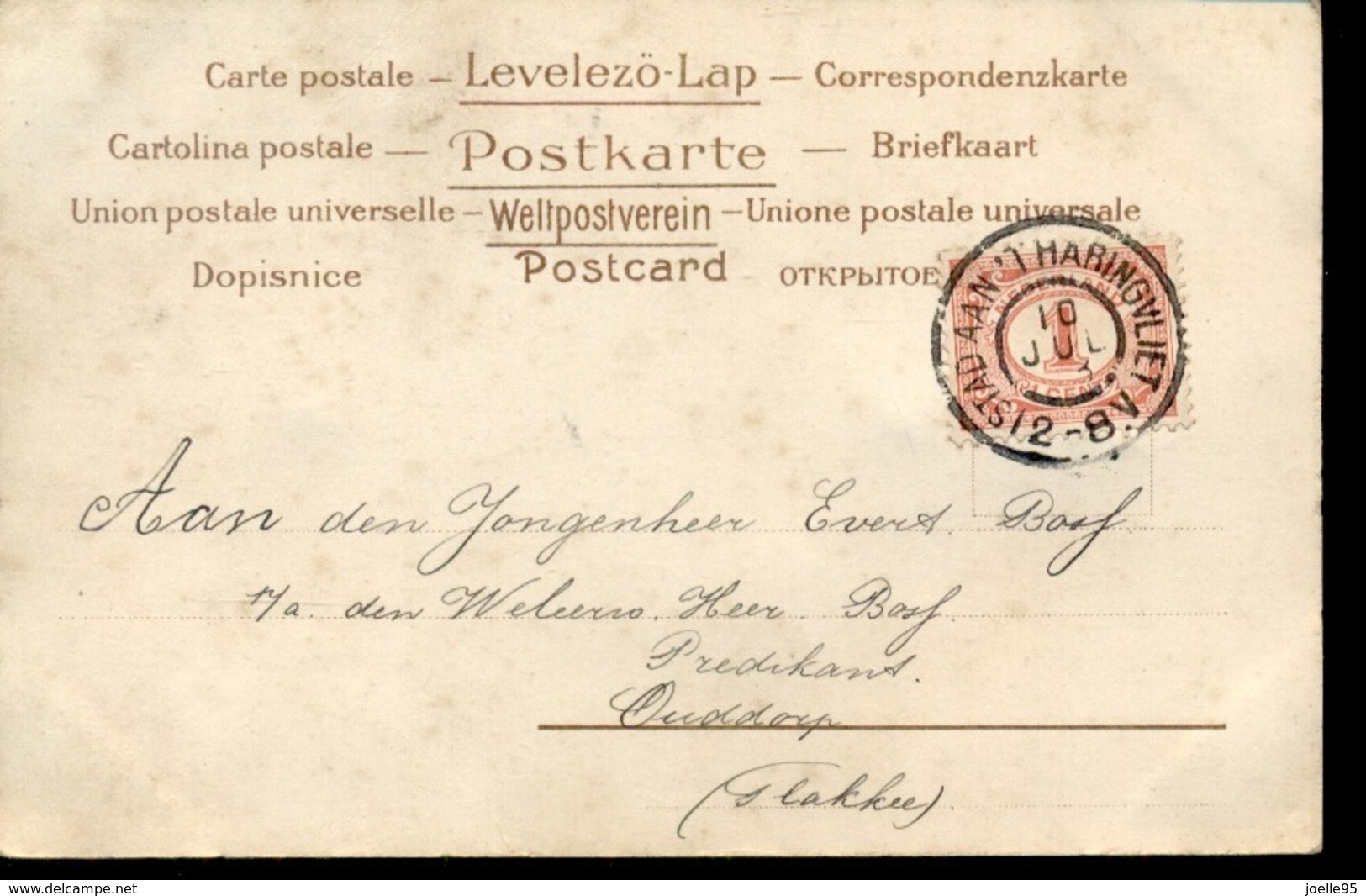 Grootrond Stad Aan 't Haringvliet - 1903 - Rotterdam - Postal History