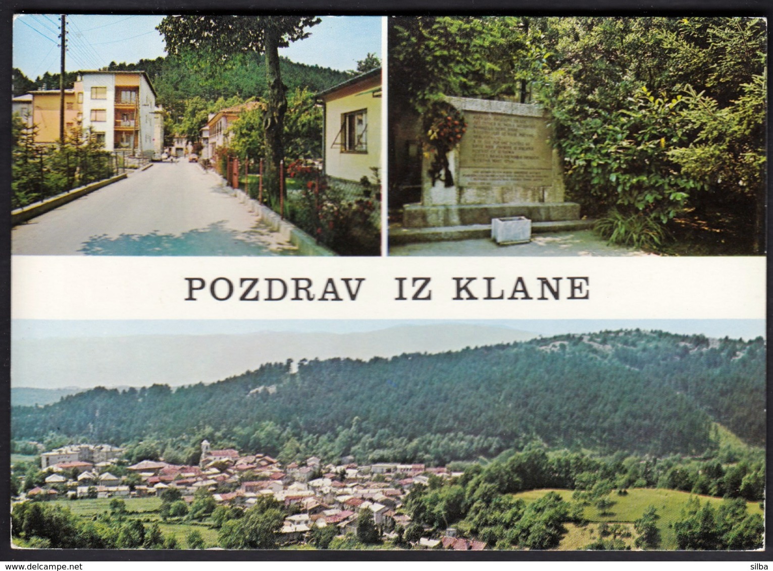 Slovenia Ilirska Bistrica 1982 / Machine Stamp On Post Label / Postcard Klana Croatia - Slovénie