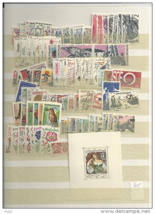 1965 MNH Year Collection Tschechoslowakei, Czechoslavakia, Postfris - Komplette Jahrgänge