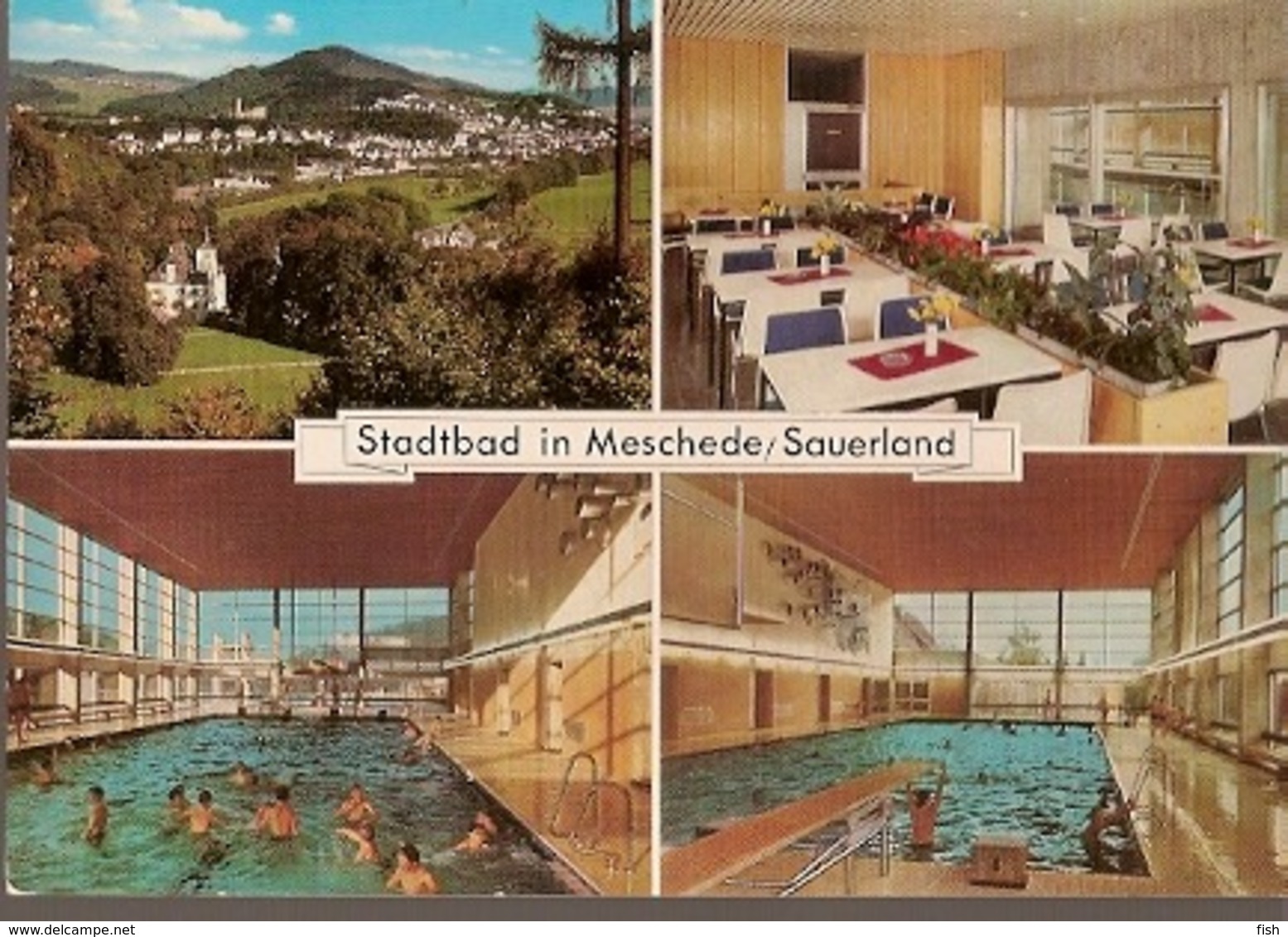 Germany & Circulated, Stadtbad  In Meschede, Sauerland, Berlin 1973 (4453) - Meschede