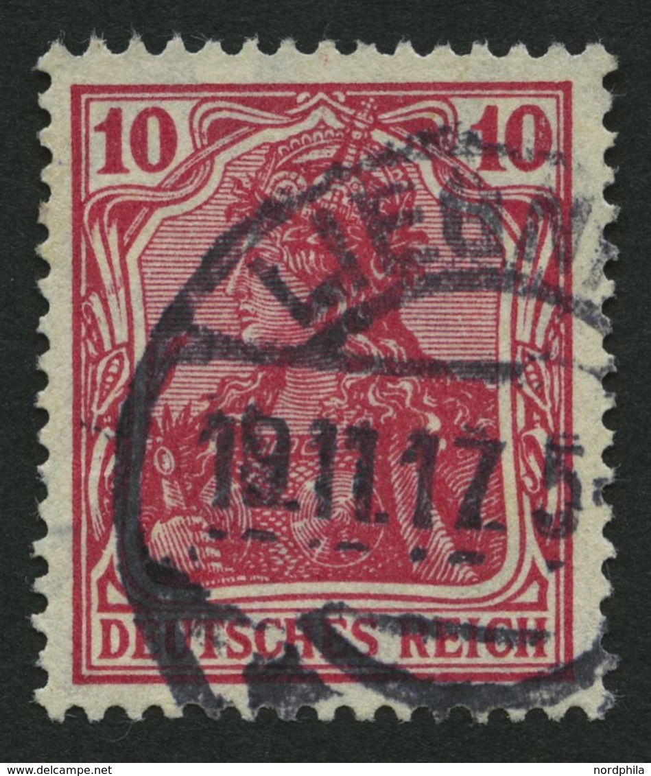 Dt. Reich 86IId O, 1915, 10 Pf. Karmin Kriegsdruck, Pracht, Gepr. Jäschke, Mi. 110.- - Otros & Sin Clasificación