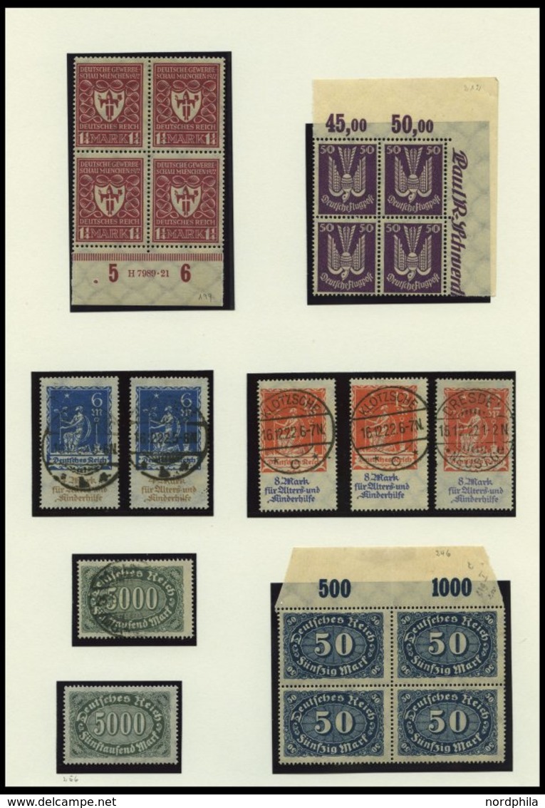 SAMMLUNGEN O,* , 1872-1932, Sammlung Dt. Reich Im Schaubekalbum Mit Diversen Besseren Werten Und Einigen Besonderheiten, - Used Stamps