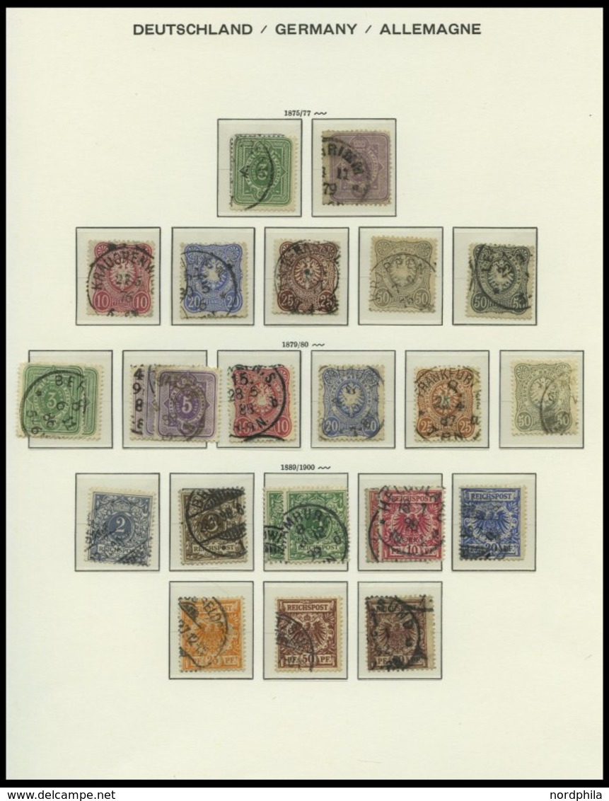 SAMMLUNGEN o,* , 1872-1932, Sammlung Dt. Reich im Schaubekalbum mit diversen besseren Werten und einigen Besonderheiten,