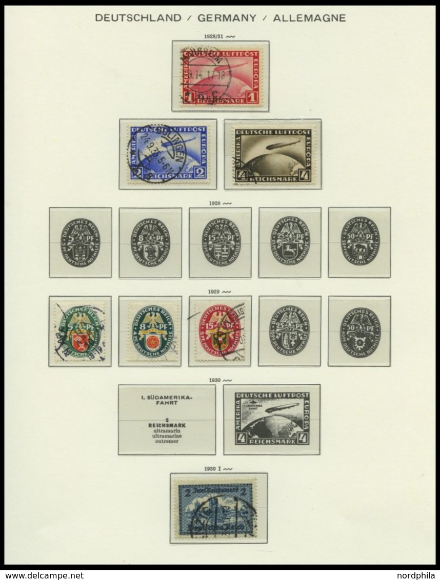 SAMMLUNGEN o,* , 1872-1932, Sammlung Dt. Reich im Schaubekalbum mit diversen besseren Werten und einigen Besonderheiten,