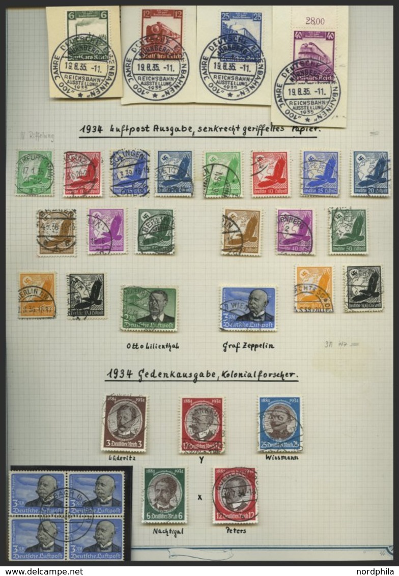 SAMMLUNGEN O,BrfStk,Brief , Interessante Saubere Alte Sammlung Dt. Reich Von 1923-45 Mit Noch Vielen Guten Mittleren Wer - Used Stamps