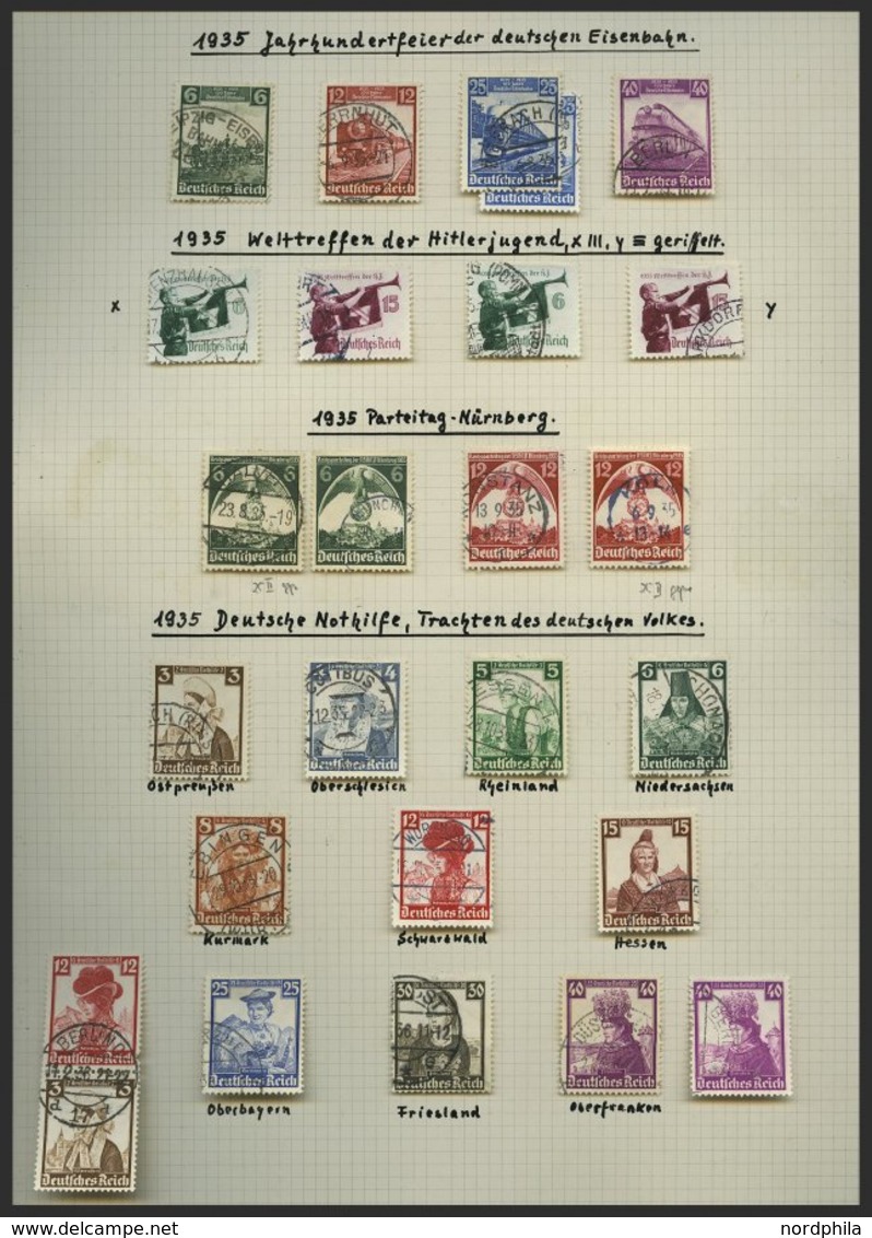 SAMMLUNGEN O,BrfStk,Brief , Interessante Saubere Alte Sammlung Dt. Reich Von 1923-45 Mit Noch Vielen Guten Mittleren Wer - Used Stamps