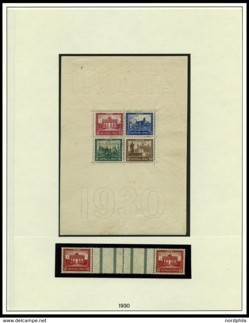 SAMMLUNGEN O,* , 1923-32, Sammlung Dt. Reich Auf Lindner Falzlosseiten Mit Vielen Guten Werten, Stark Unterschiedliche E - Used Stamps