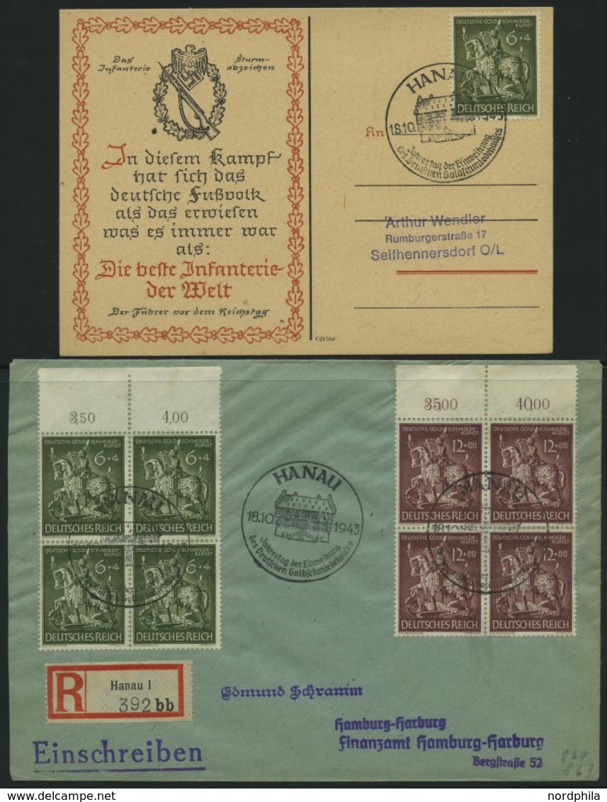 SAMMLUNGEN 1938-45, interessante Sammlung von 135 Belegen mit verschiedenen, meist portogerechten Sondermarken-Frankatur