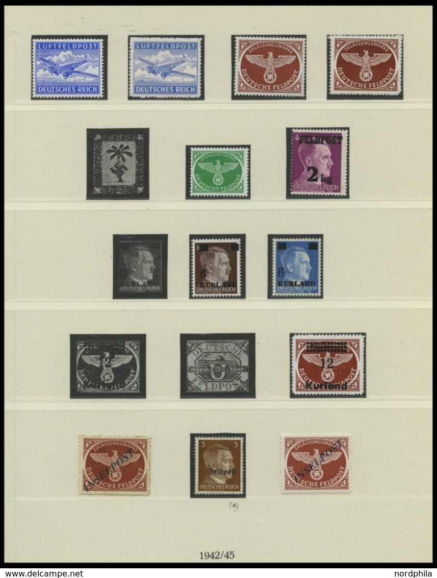 SAMMLUNGEN *,**,(*) , Ungebrauchte, Teils Postfrische Sammlung Dt. Reich Von 1935-1945 Im Lindner Falzlosalbum, Einige G - Used Stamps