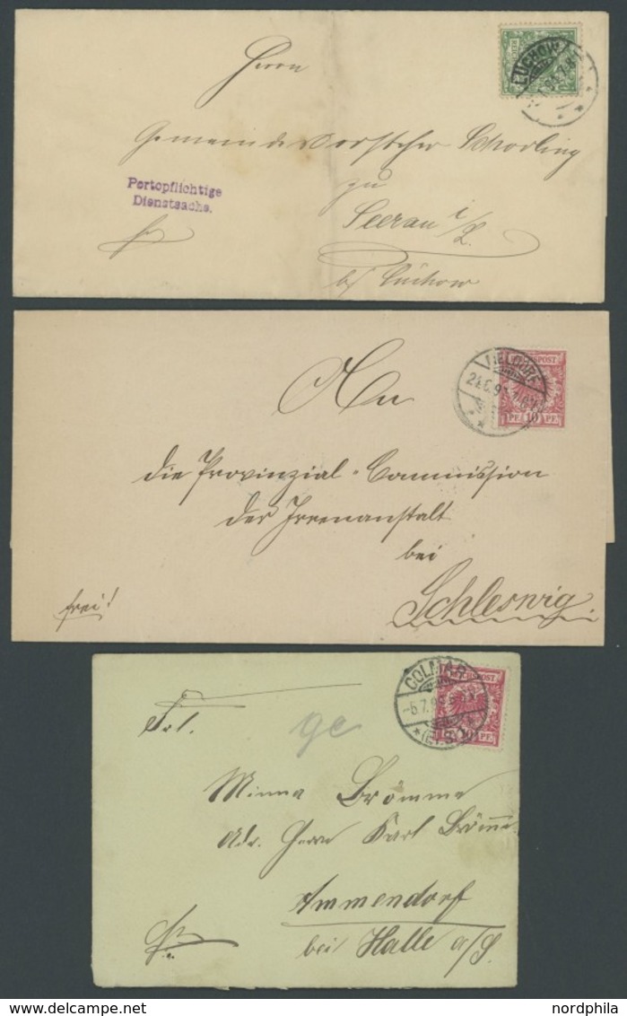 LOTS 1873-99, 16 Frankierte Belege, Meist Pracht, Fundgrube! - Otros & Sin Clasificación