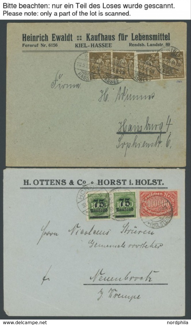 LOTS 1922/3, 43 Meist Verschiedene Belege Inflation, Feinst/Pracht - Other & Unclassified