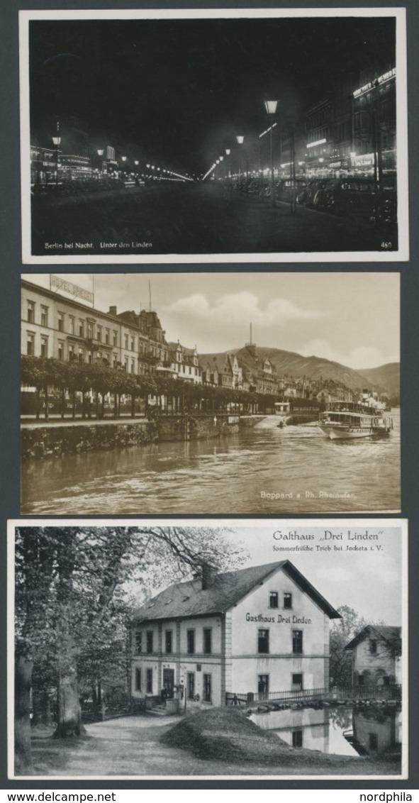 LOTS Ca. 1930-38, 54 Verschiedene Frankierte Ansichtskarten, Pracht - Otros & Sin Clasificación