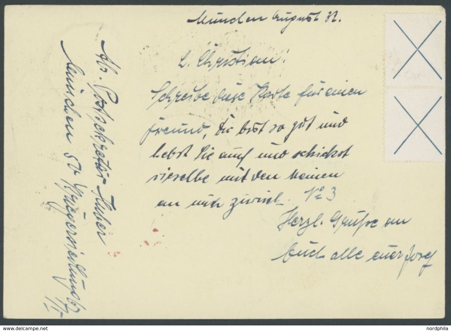 ZEPPELINPOST 171B BRIEF, 1932, 5. Südamerikafahrt, Anschlußflug Ab Berlin, Frankiert U.a. Mit 2x Mi.Nr. W 21.2 Im Senkre - Airmail & Zeppelin