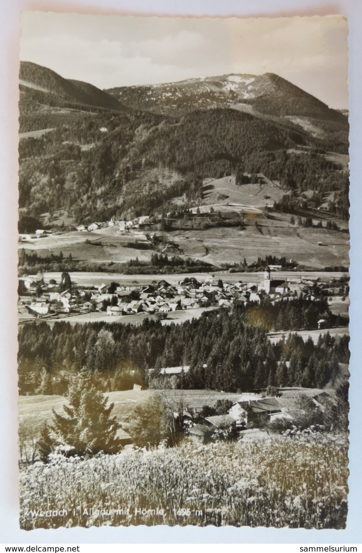 (11/3/90) Postkarte/AK "Wertach" Im Allgäu Mit Hörnle - Sonthofen