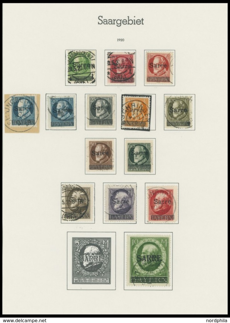 SAMMLUNGEN, LOTS O, 1920-35, Sammlung Saarland Mit Einigen Besseren Werten, Unterschiedliche Erhaltung, Besichtigen! - Collections, Lots & Series