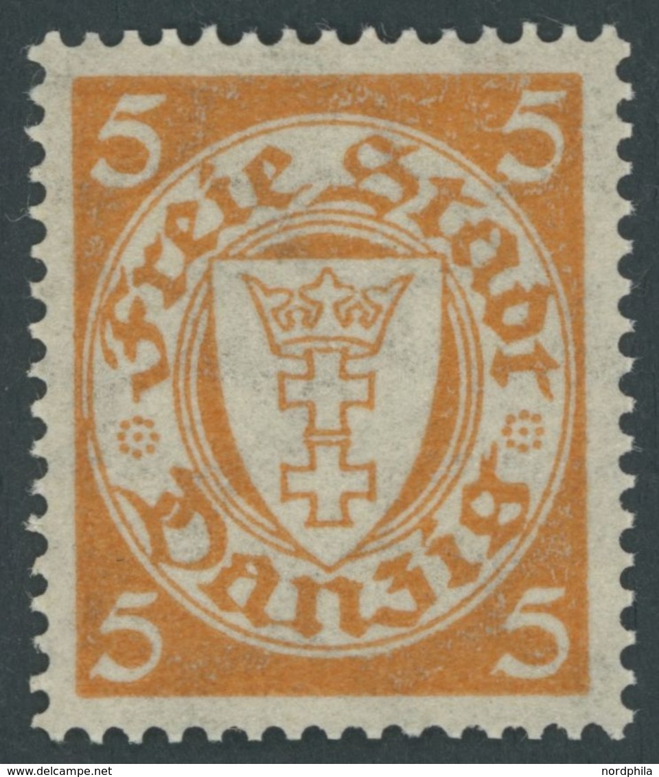 FREIE STADT DANZIG 193xa **, 1924, 5 Pf. Rötlichorange, Postfrisch, Pracht, Mi. 80.- - Otros & Sin Clasificación