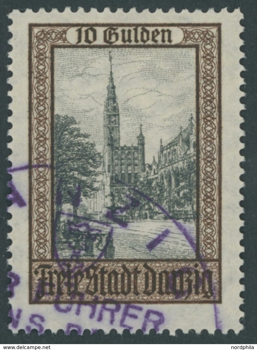 FREIE STADT DANZIG 211 O, 1924, 10 G. Ansichten I, Pracht, Mi. 130.- - Other & Unclassified