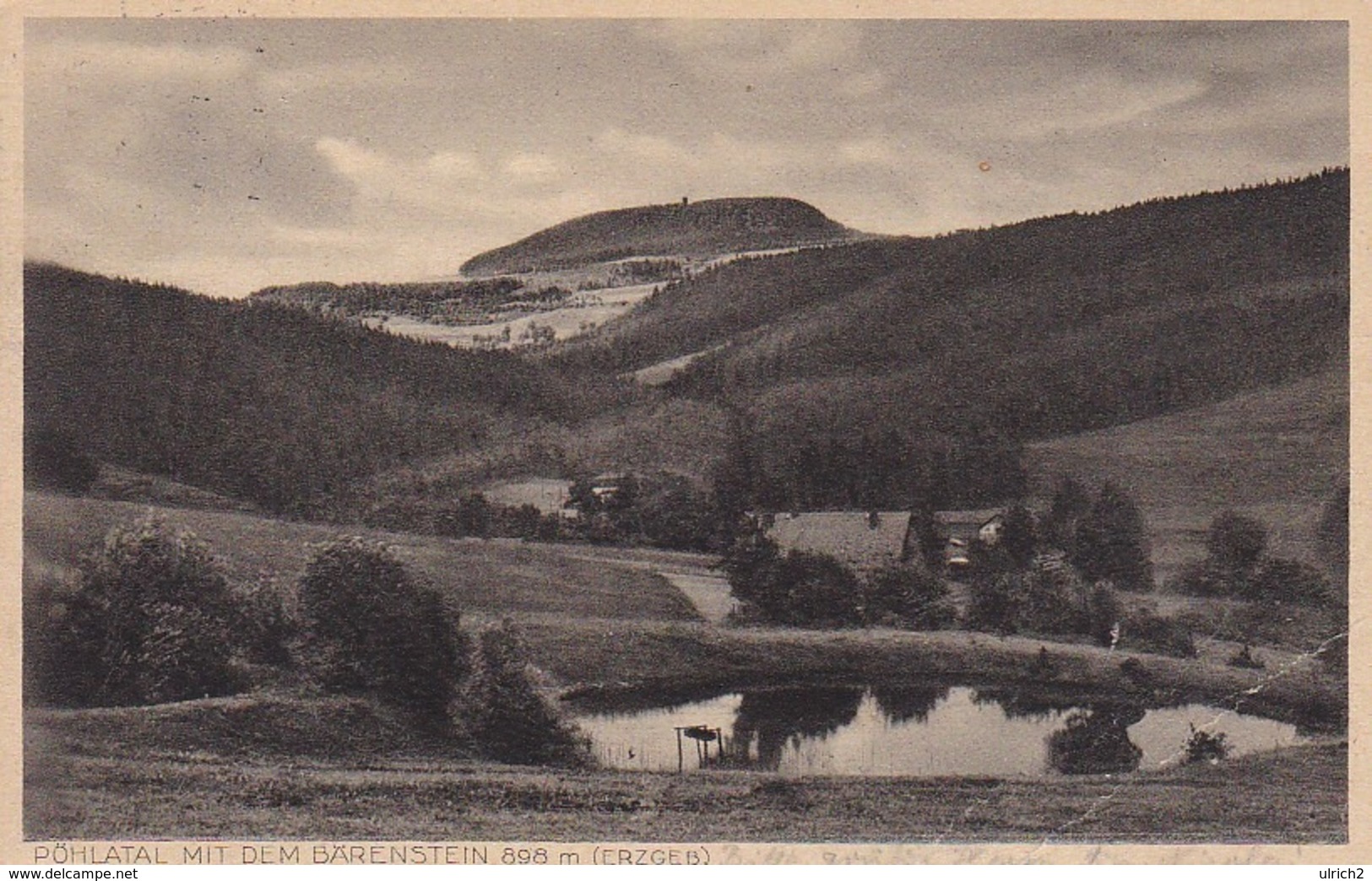 AK Pöhlatal Mit Dem Bärenstein - Erzgebirge - 1936 (43976) - Baerenstein