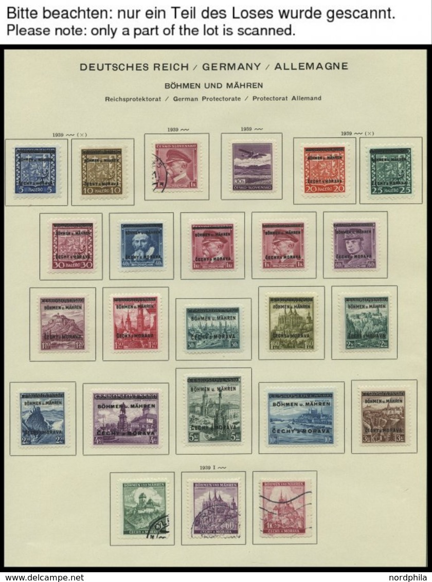 SAMMLUNGEN U. LOTS O,*,** , Zweifach Gesammelte Sammlung Bes.Geb.II Incl. Böhmen Und Mähren Und Generalgouvernement, Fas - Besetzungen 1938-45