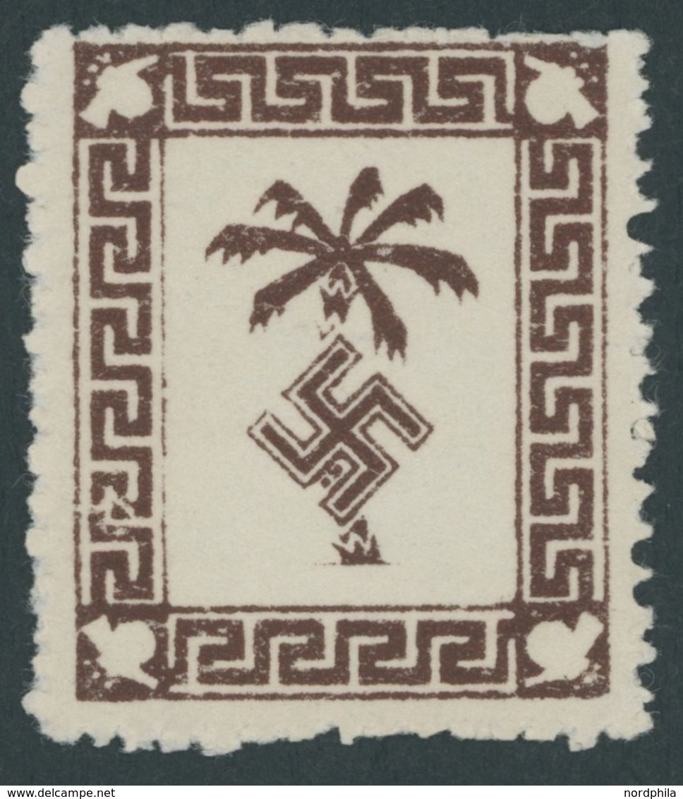 FELDPOSTMARKEN 5a (*), 1932, Tunis-Päckchenmarke, Ohne Gummi Sonst Pracht, Kurzbefund Gabisch, Mi. 180.- - Ocupación 1938 – 45