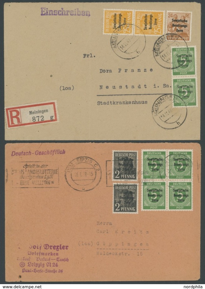 SAMMLUNGEN, LOTS 207-11 BRIEF, 1948, 14 Verschiedene Belege, Einige Bessere, Meist Pracht, Fundgrube! - Other & Unclassified