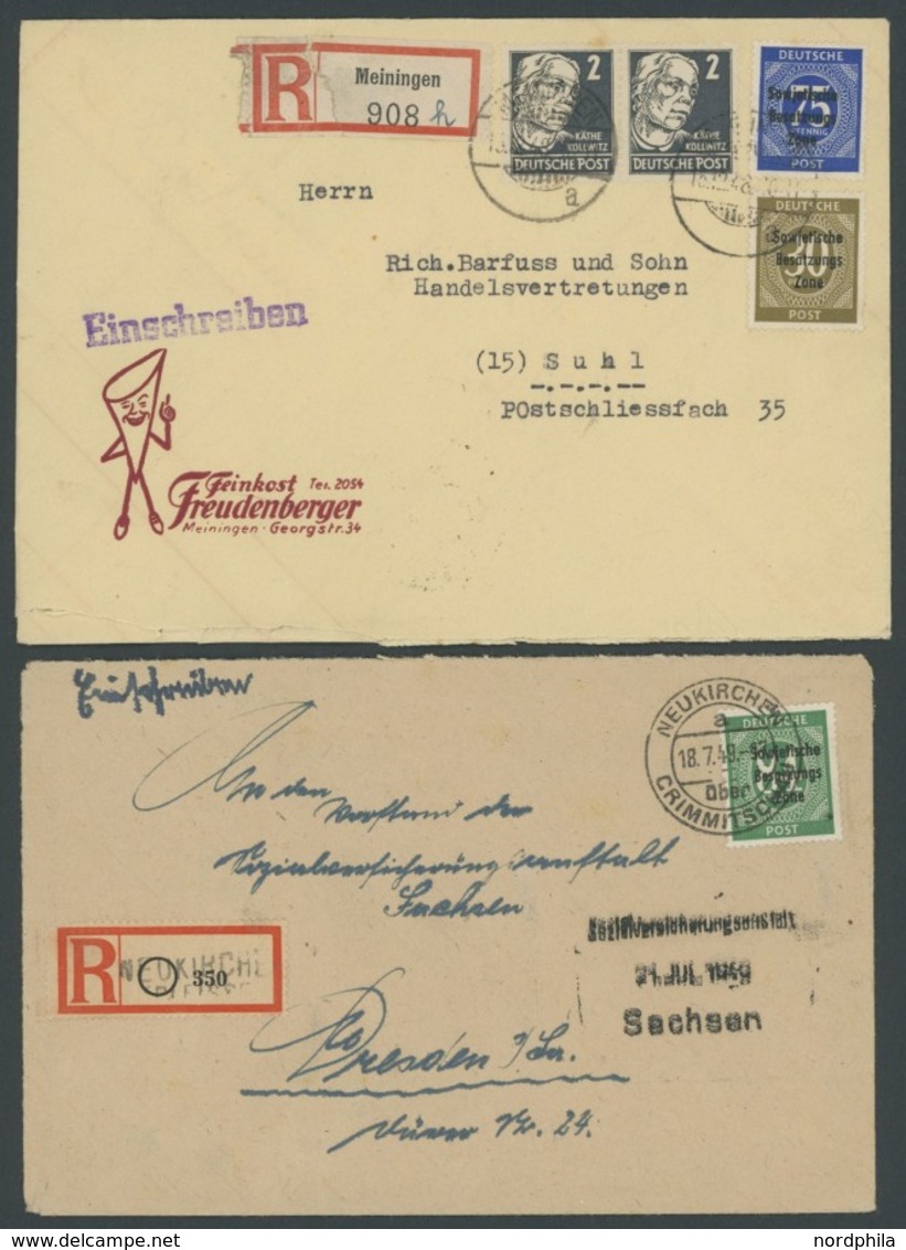 SAMMLUNGEN, LOTS 207-11 BRIEF, 1948, 14 verschiedene Belege, einige bessere, meist Pracht, Fundgrube!