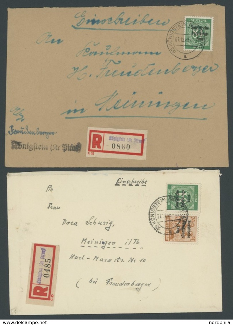 SAMMLUNGEN, LOTS 207-11 BRIEF, 1948, 14 verschiedene Belege, einige bessere, meist Pracht, Fundgrube!