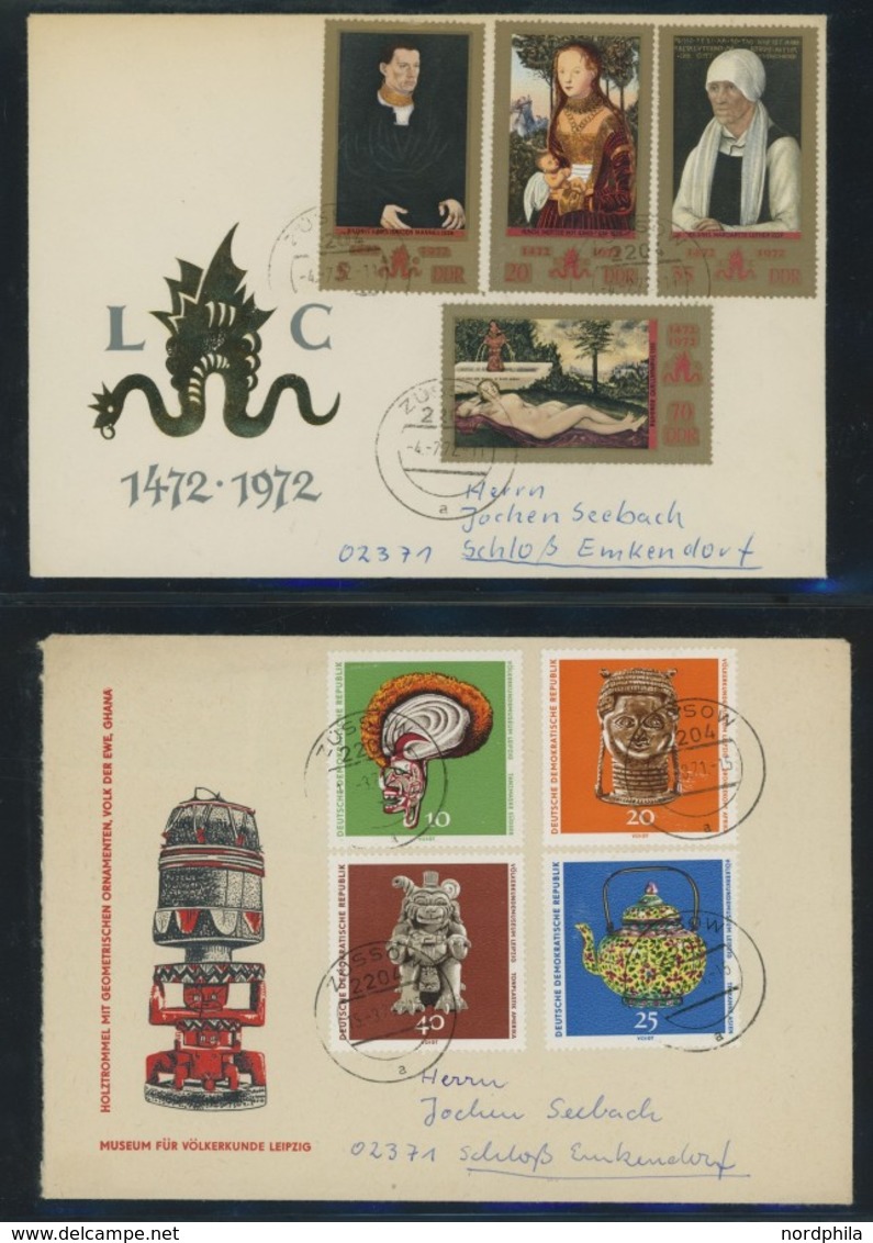 LOTS 1958-70, 76 Verschiedene FDC`s In Bedarfserhaltung, Feinst/Pracht - Collections