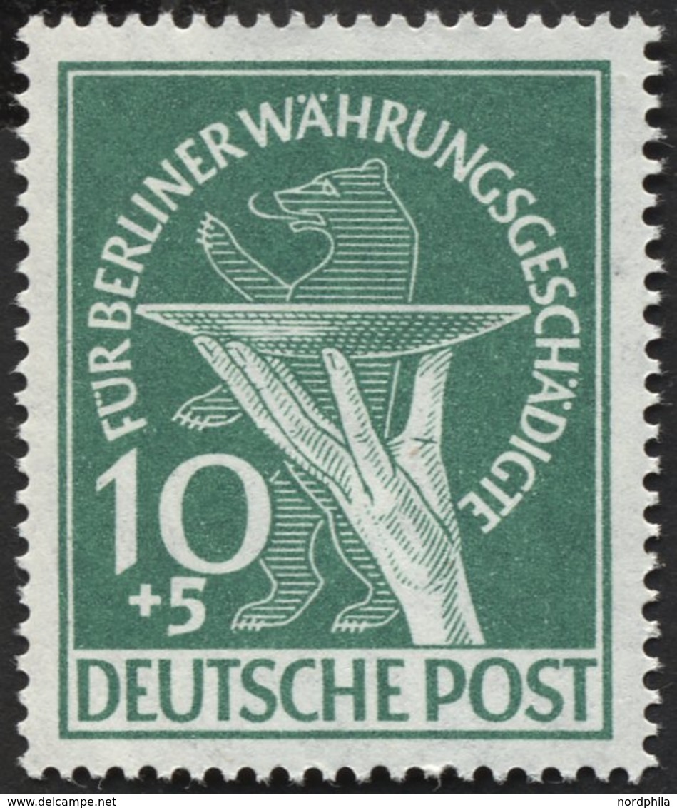 BERLIN 68 **, 1949, 10 Pf. Währungsgeschädigte, Pracht, Mi. 100.- - Other & Unclassified