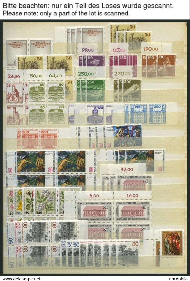 LOTS **, 1980-90, Saubere Dublettenpartie Kompletter Ausgaben, Meist 3-6x, Pracht, Mi. Ca. 2500.- - Used Stamps