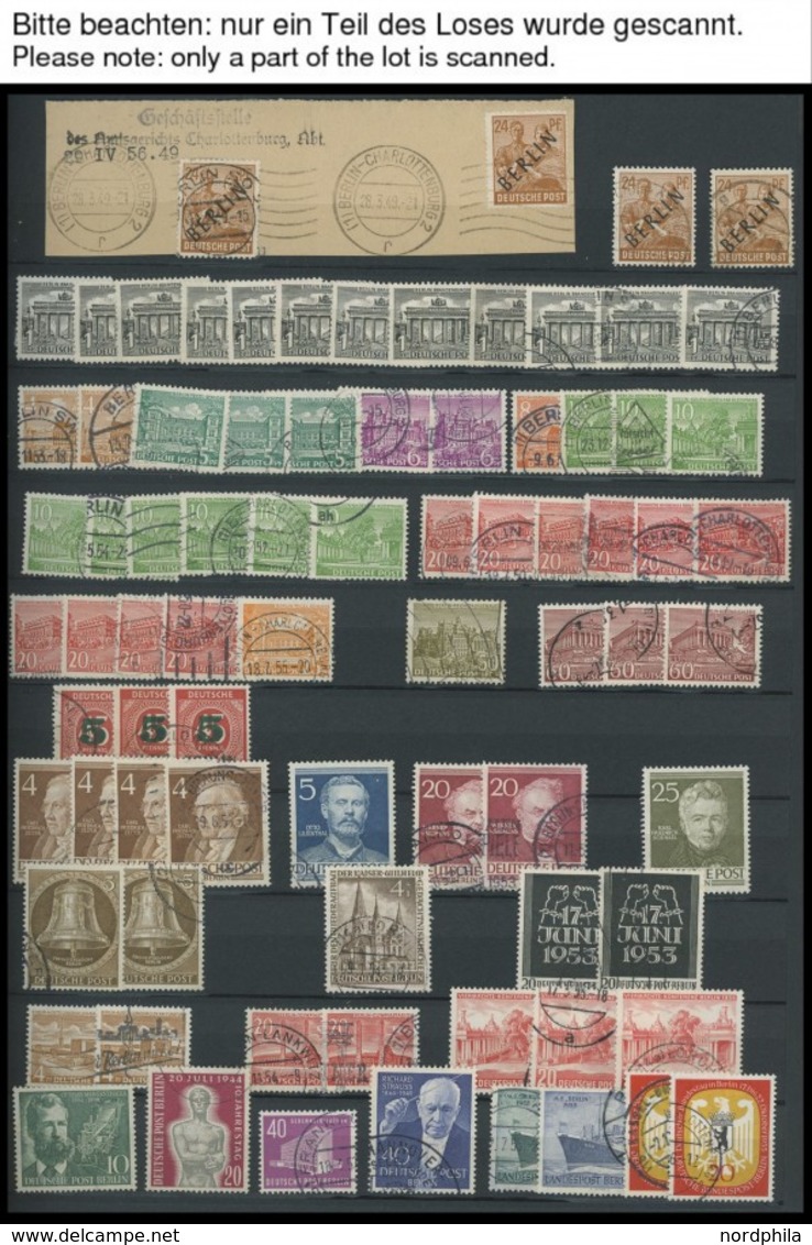 LOTS **,o , 1949-84, Gestempelte Dublettenpartie Sauber Im Einsteckbuch, Prachterhaltung - Usados