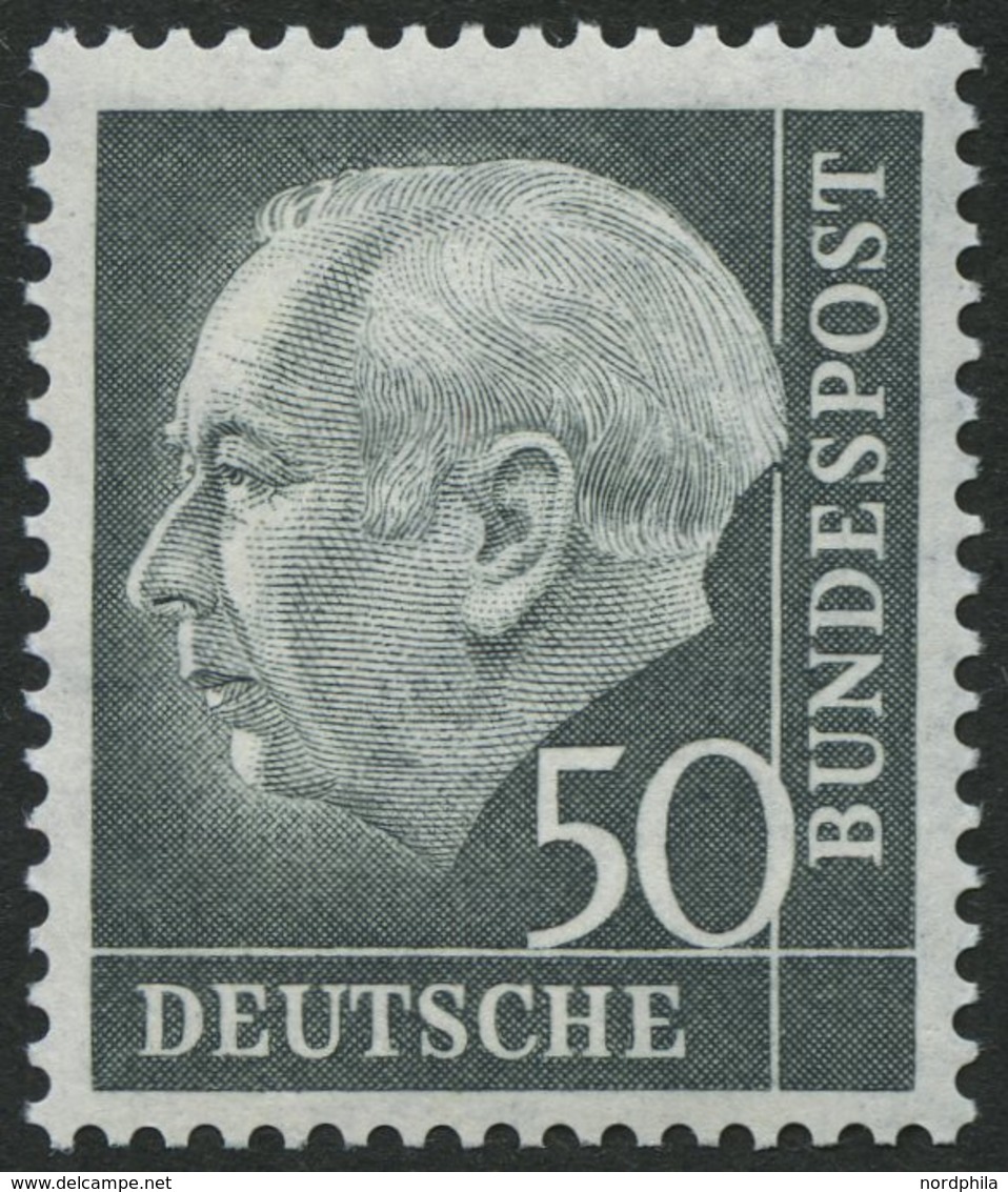 BUNDESREPUBLIK 189 **, 1954, 50 Pf. Heuß, Pracht, Mi. 200.- - Otros & Sin Clasificación