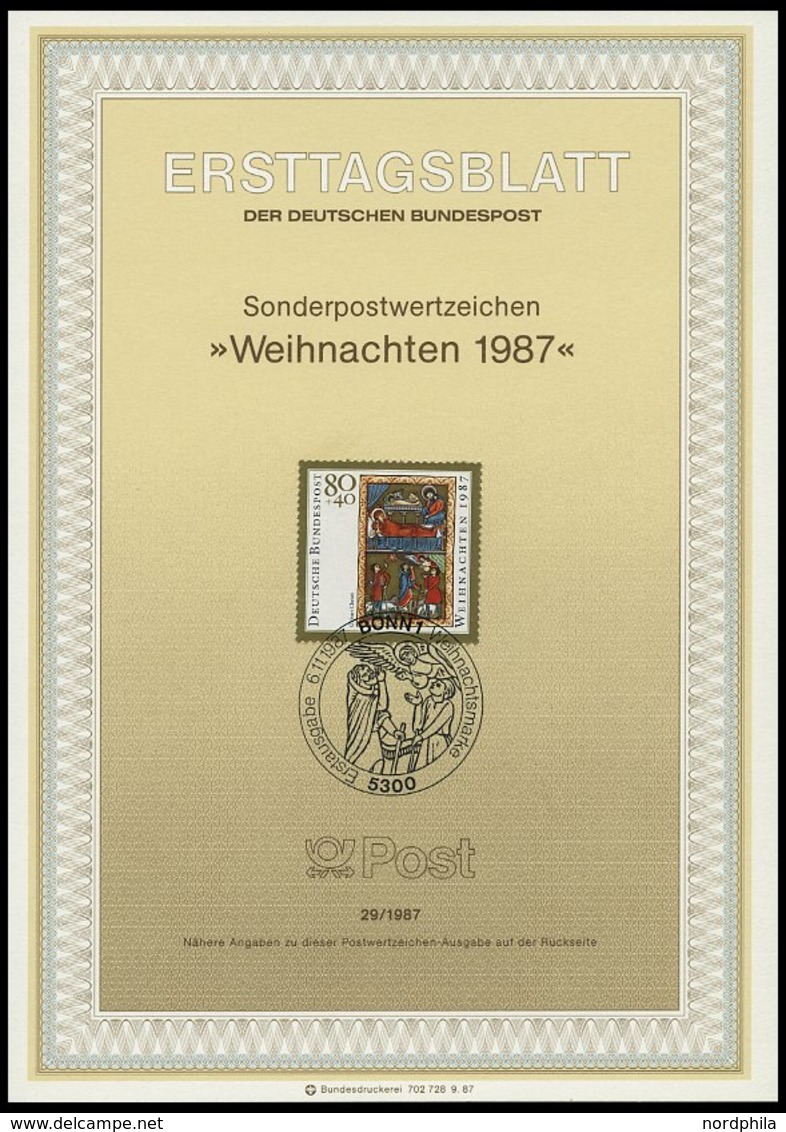 ERSTTAGSBLÄTTER 1306-46 BrfStk, 1987, Kompletter Jahrgang, ETB 1 - 29/87, Pracht - Otros & Sin Clasificación