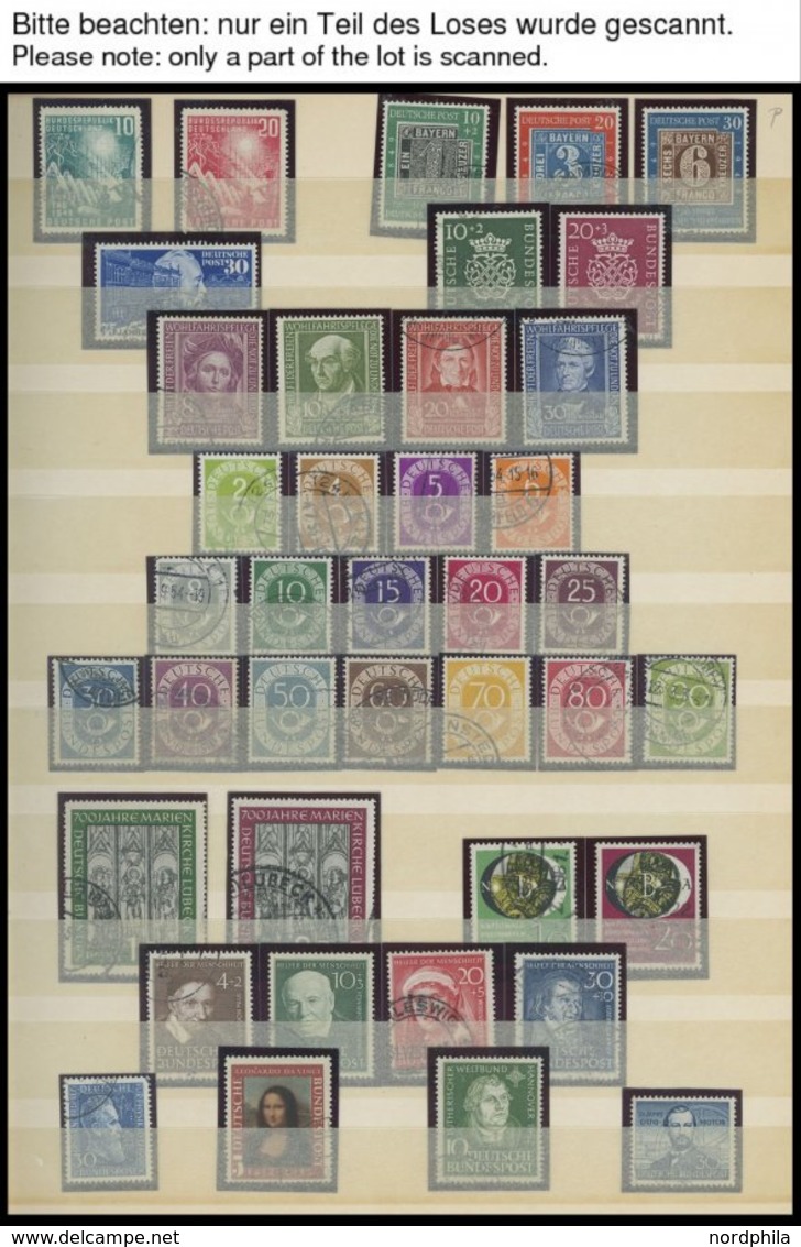 SAMMLUNGEN O, 1948-1986, Sauber Gestempelte Sammlung Bundesrepublik Im Einsteckbuch, In Den Hauptnummern Komplett, Prach - Used Stamps