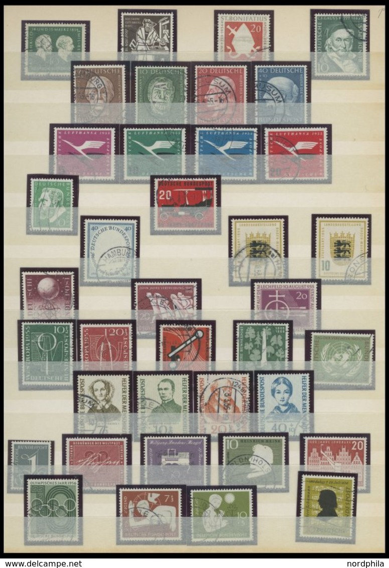 SAMMLUNGEN O, 1948-1986, Sauber Gestempelte Sammlung Bundesrepublik Im Einsteckbuch, In Den Hauptnummern Komplett, Prach - Usados