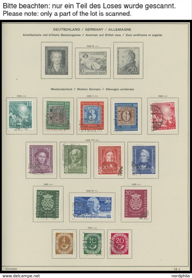SAMMLUNGEN O, In Den Hauptnummern Komplette Gestempelte Sammlung Bundesrepublik Von 1949-74 Im Schaubekalbum, Fast Nur P - Used Stamps