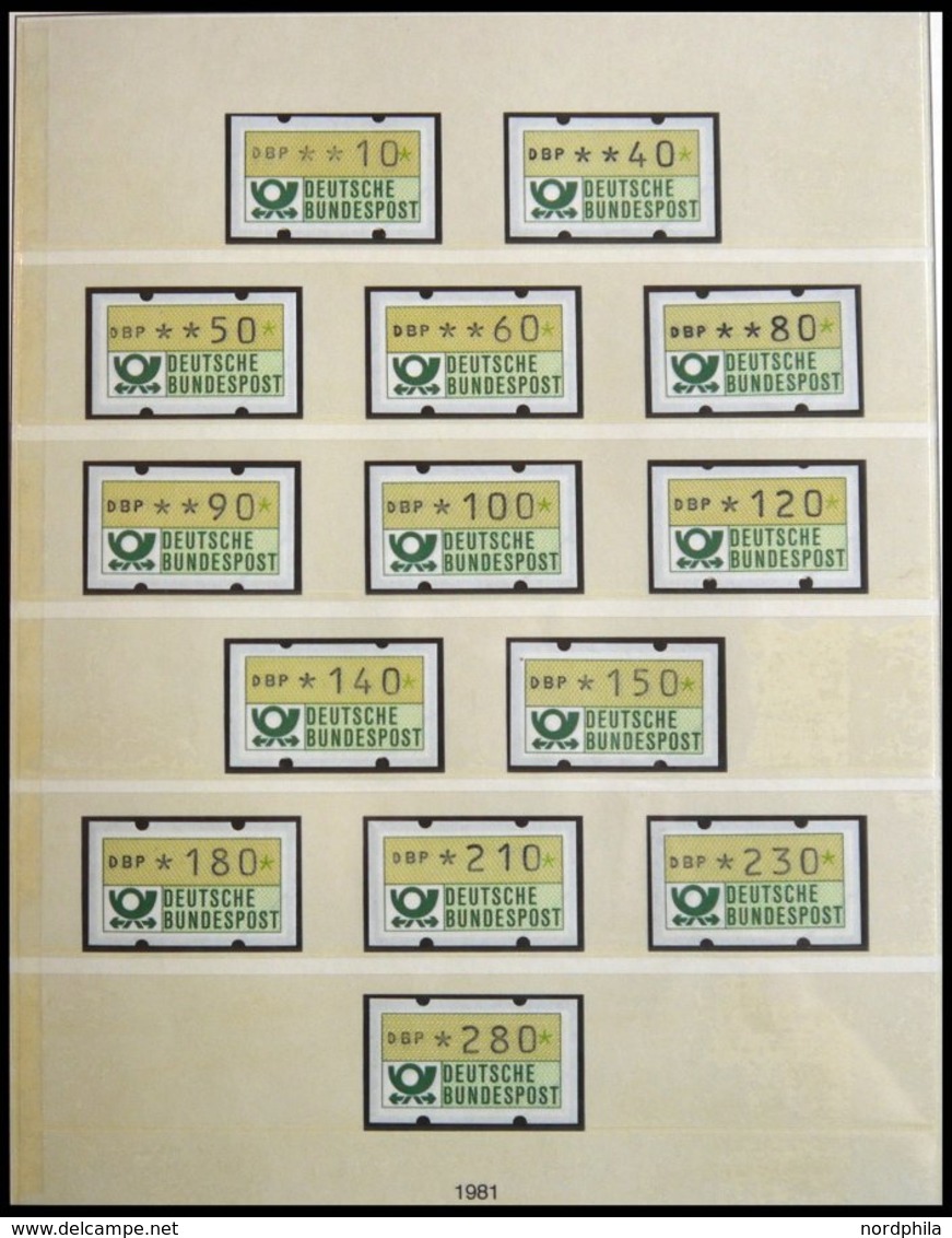 SAMMLUNGEN **,o , Fast Nur Postfrische Sammlung Bundesrepublik Von 1975-85 Im Lindner Falzlosalbum, In Den Hauptnummern, - Used Stamps