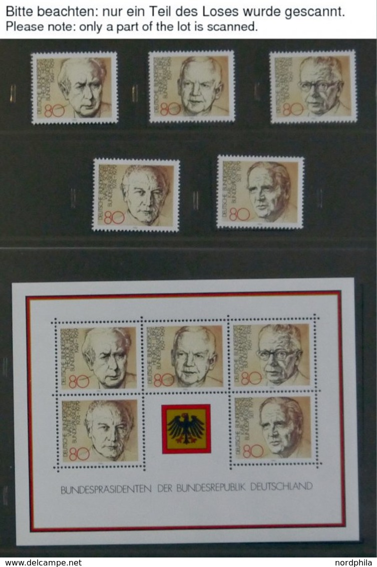 SAMMLUNGEN **,o , 1980-89, In Den Hauptnummern Komplette Postfrische Sammlung Bundesrepublik Auf SAFE Dual Plus Seiten,  - Used Stamps