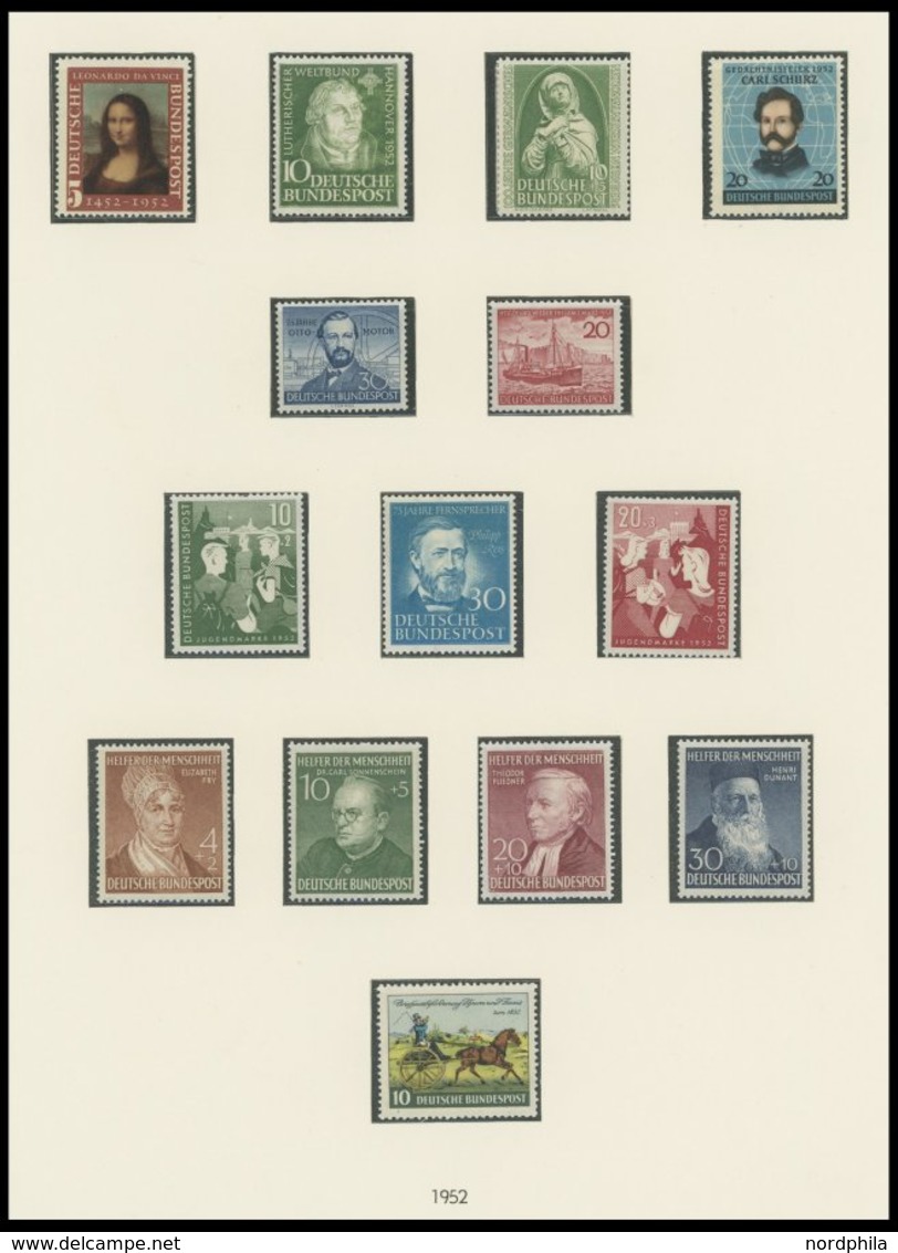 SAMMLUNGEN *,**,(*) , Sammlung Bundesrepublik Von 1949-55 Auf SAFE Falzlosseiten Mit Besseren Werten In Unterschiedliche - Used Stamps