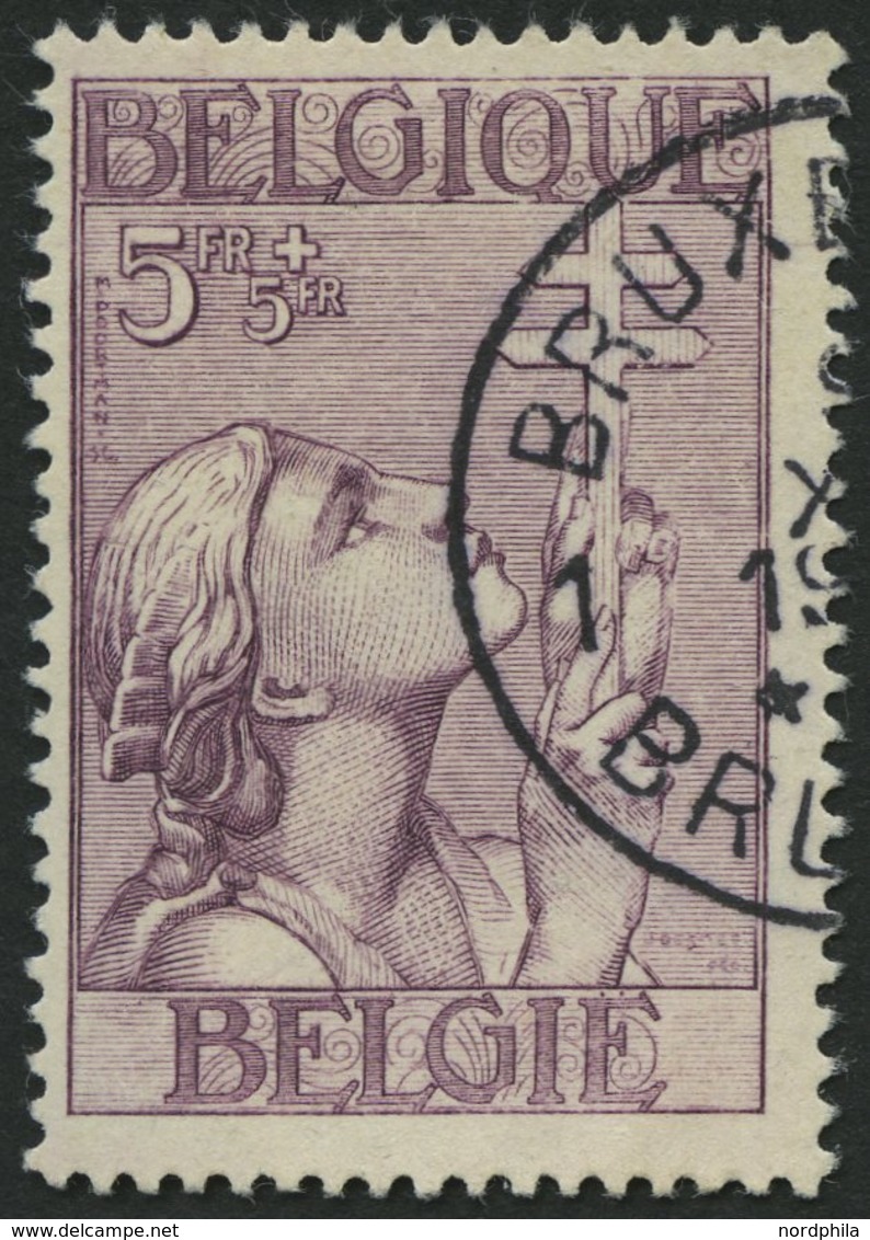 BELGIEN 372 O, 1933, 5 Fr. TBC, Pracht, Mi. 130.- - Otros & Sin Clasificación