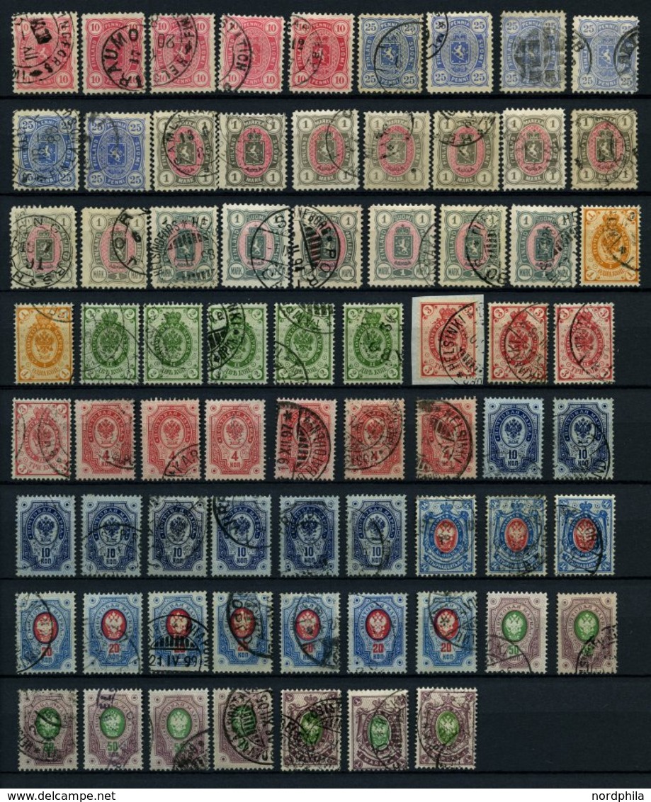SAMMLUNGEN O, 1885-1901, Sauber Gestempelte Partie Von 70 Werten, Fast Nur Pracht, Mi. 900.- - Used Stamps