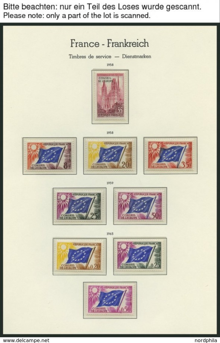 LOTS **, 1958-2001, Partie Verschiedener Ausgaben Europarat Und UNESCO, Pracht, Mi. 110.- - Colecciones Completas