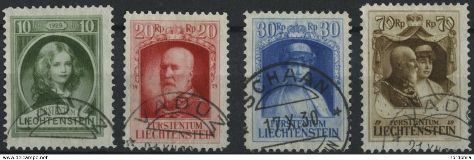 LIECHTENSTEIN 90-93 O, 1929, Regierungsantritt, Prachtsatz, Mi. 200.- - Otros & Sin Clasificación