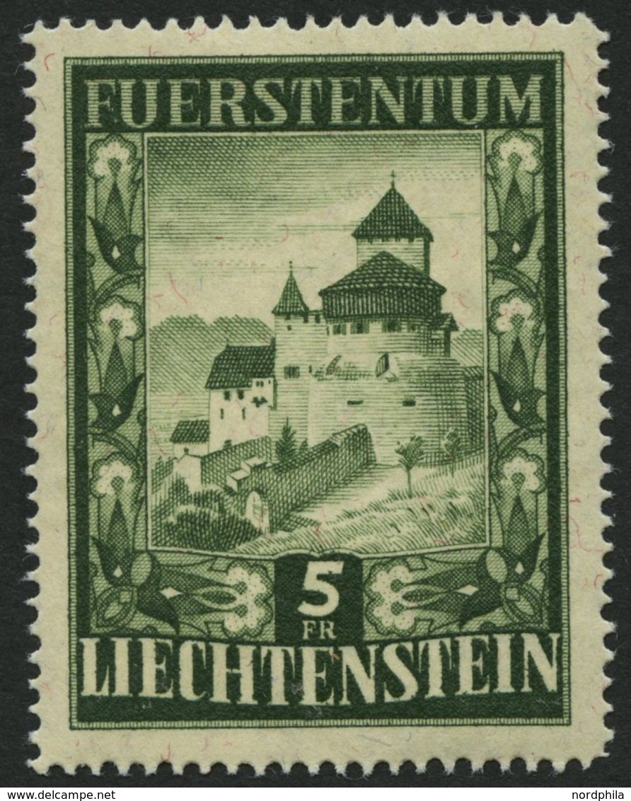 LIECHTENSTEIN 309 **, 1952, 5 Fr. Vaduz, Pracht, Mi. 280.- - Otros & Sin Clasificación