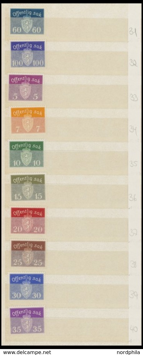 DIENSTMARKEN **,*,o , Kleine Partie Dienstmarken Von 1926-44, Fast Nur Prachterhaltung - Other & Unclassified